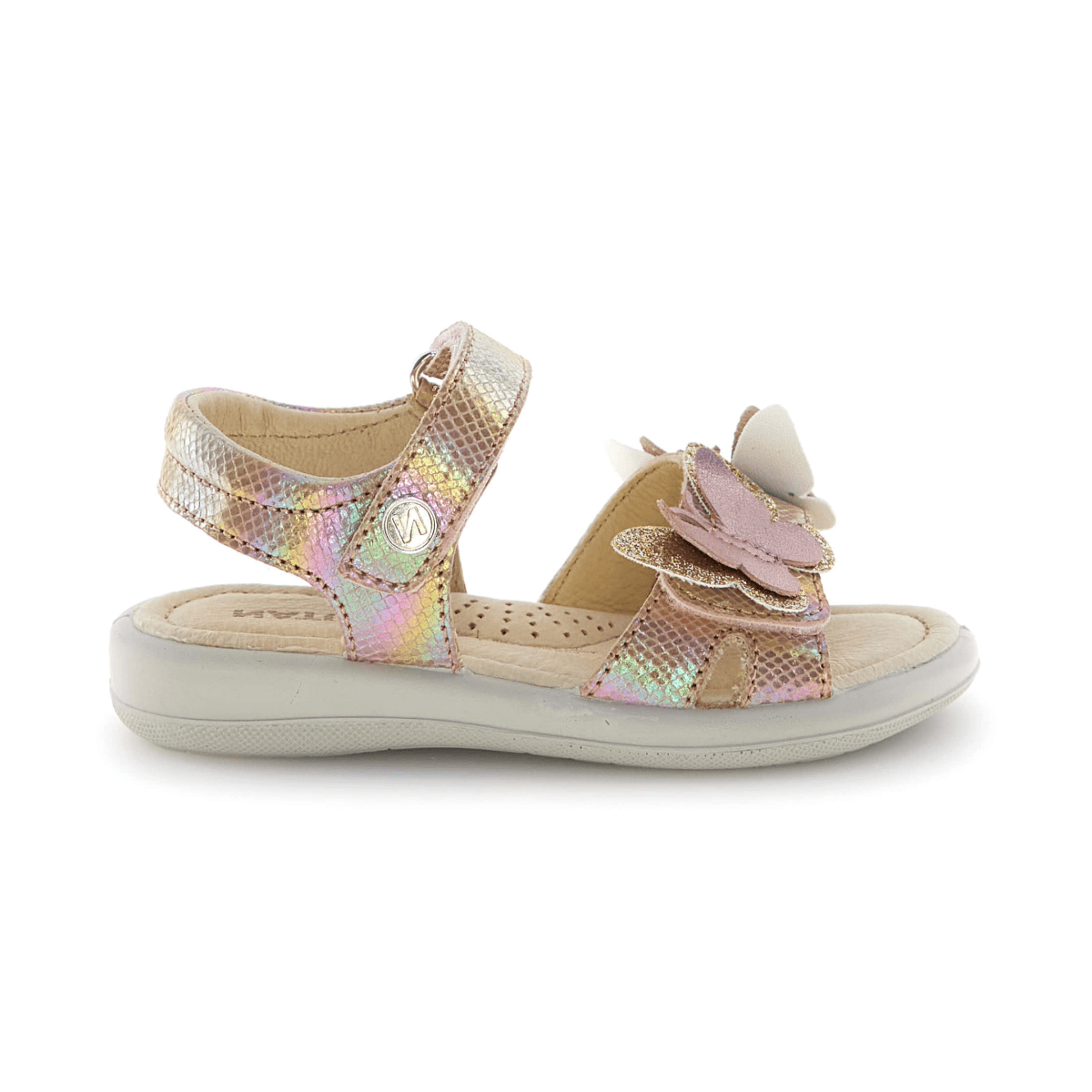 Naturino Girls (Sizes 27 - 32) Maudi Gold Metallic/Butterflies - 1106205 - Tip Top Shoes of New York