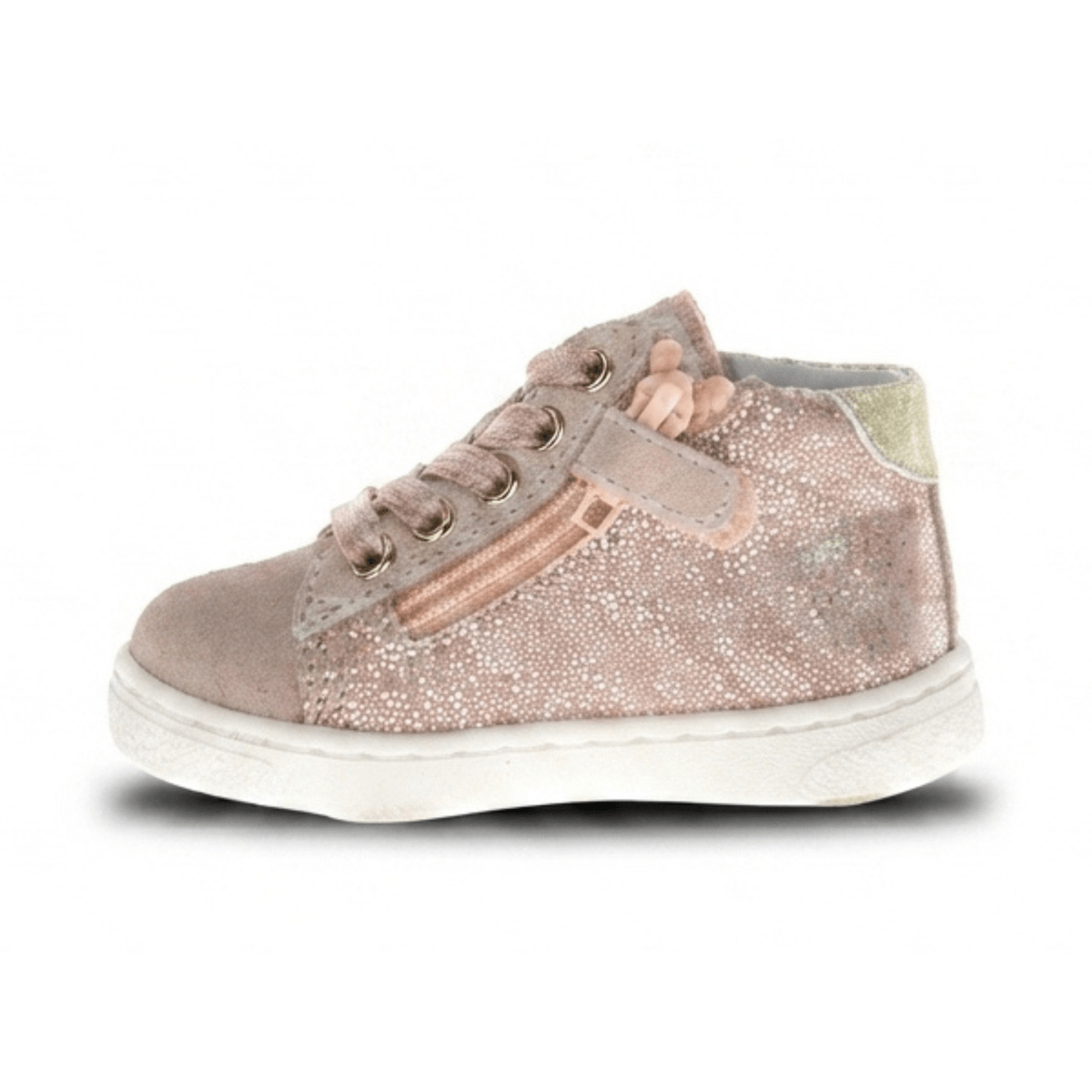 Naturino Girls (Sizes 27-32) Pinn High Zip Irridescent/Pink/Rose Gold - 1112899 - Tip Top Shoes of New York