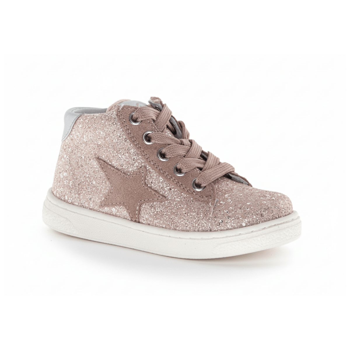 Naturino Girls (Sizes 27 - 32) Pinn High Zip Pink Glitter - 1100819 - Tip Top Shoes of New York