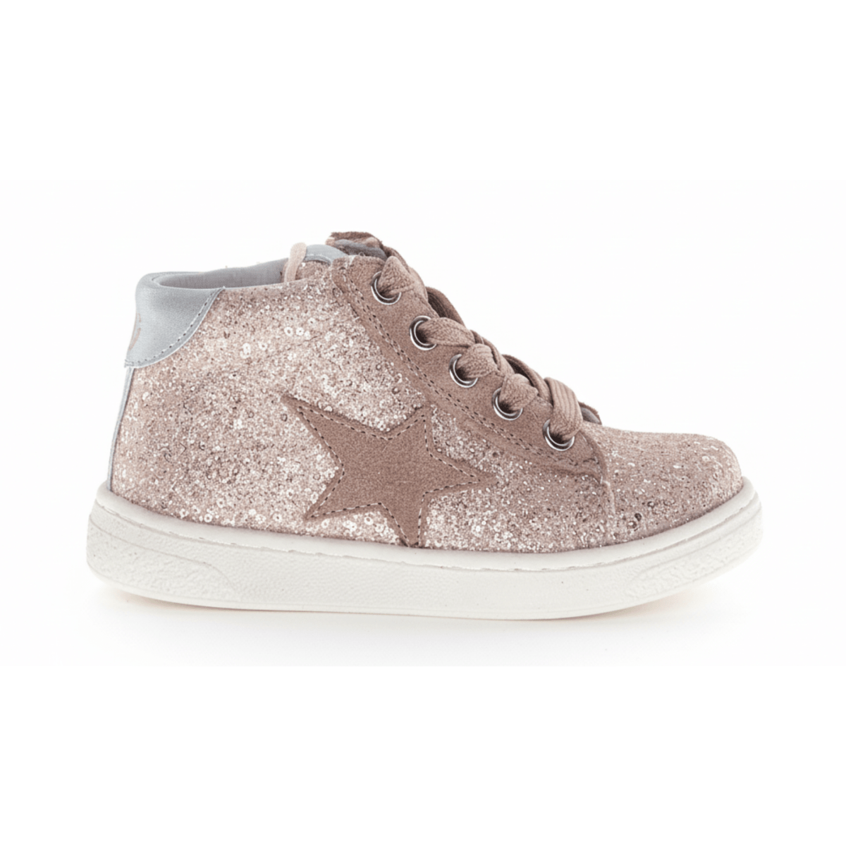 Naturino Girls (Sizes 27 - 32) Pinn High Zip Pink Glitter - 1100819 - Tip Top Shoes of New York