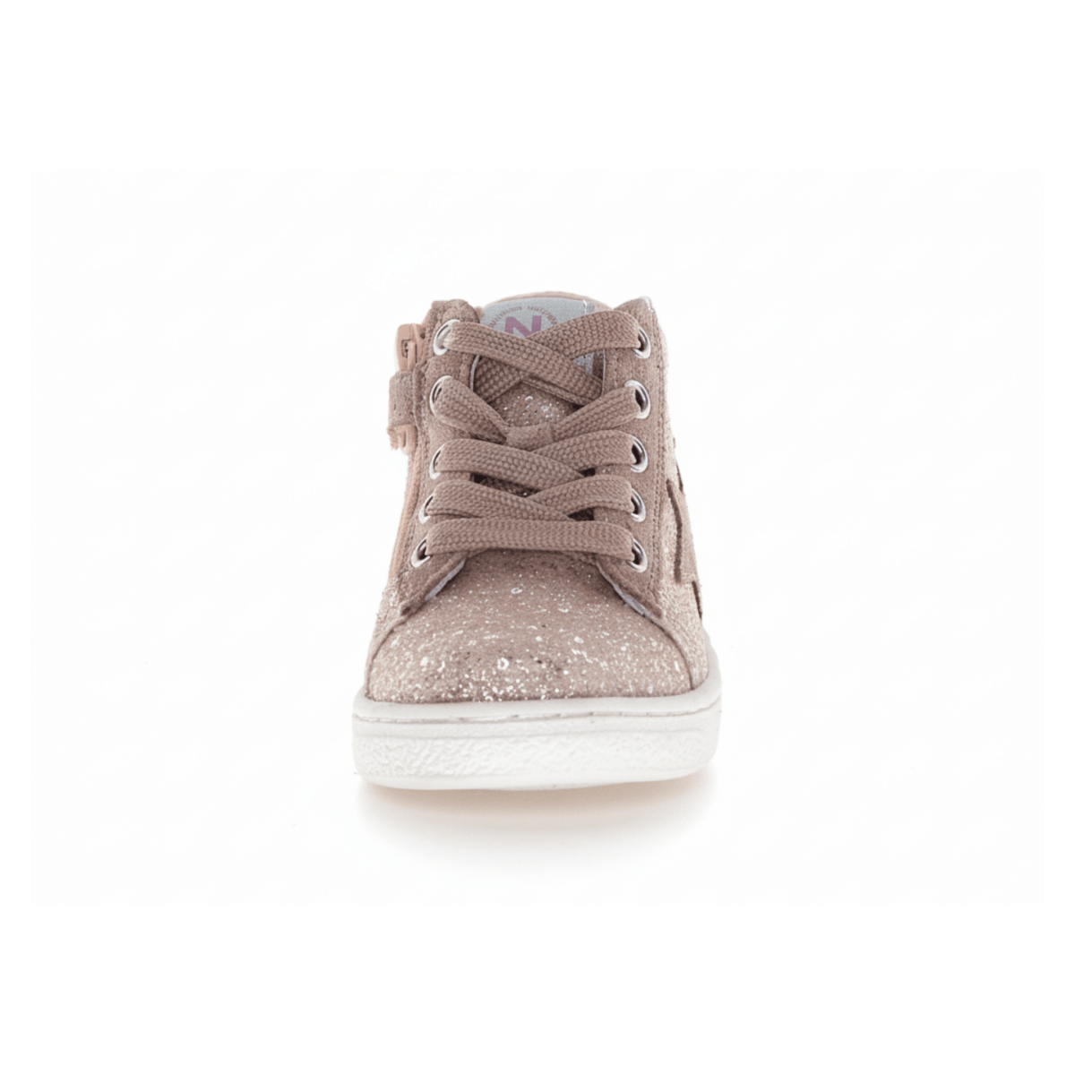 Naturino Girls (Sizes 27 - 32) Pinn High Zip Pink Glitter - 1100819 - Tip Top Shoes of New York