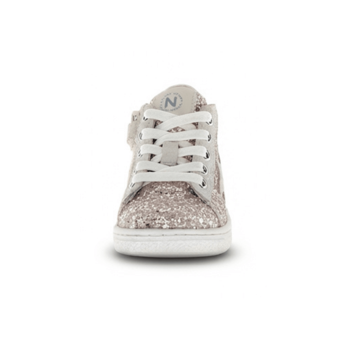 Naturino Girls (Sizes 27-32) Pinn High Zip Silver Glitter - 1112890 - Tip Top Shoes of New York