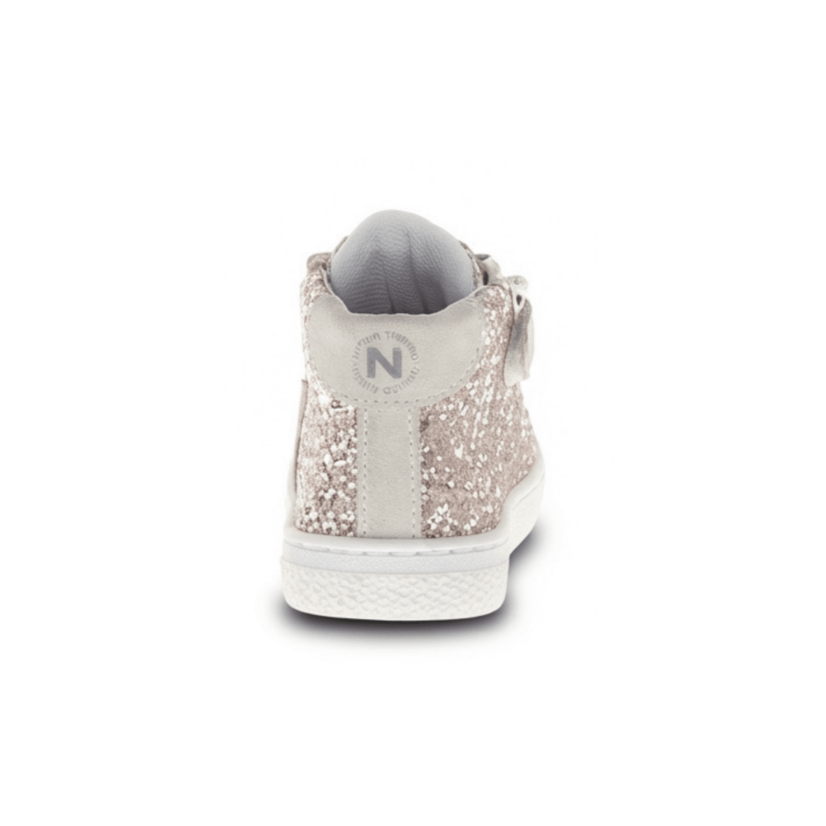 Naturino Girls (Sizes 27-32) Pinn High Zip Silver Glitter - 1112890 - Tip Top Shoes of New York