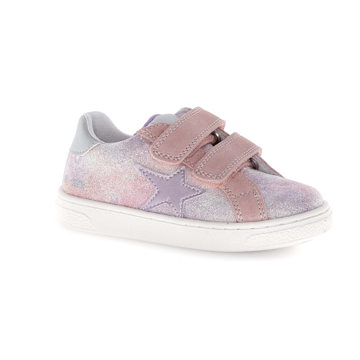 Naturino Girls (Sizes 27 - 32) Pinn VL Pink Leather/Multicolor Glitter - 1106331 - Tip Top Shoes of New York