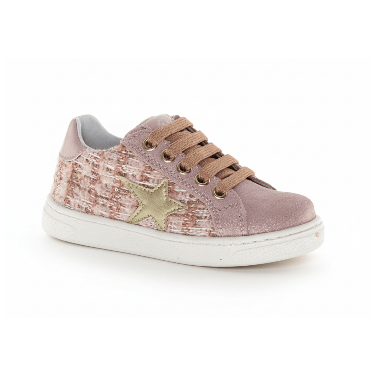 Naturino Girls (Sizes 27 - 32) Pinn Zip Pink Tweed - 1100846 - Tip Top Shoes of New York