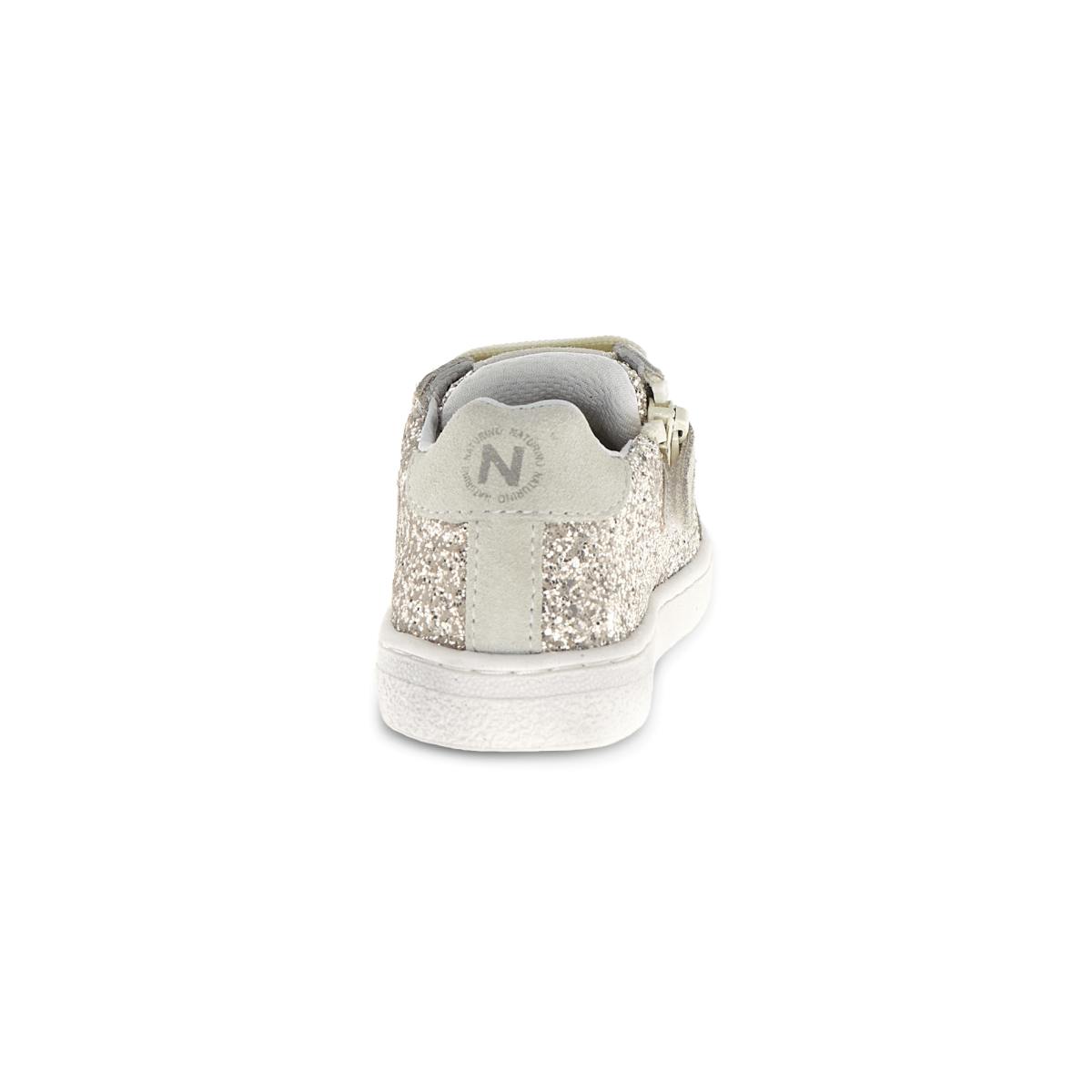 Naturino Girls' (Sizes 27 - 32) Pinn Zip Silver Glitter Star - 1100828 - Tip Top Shoes of New York