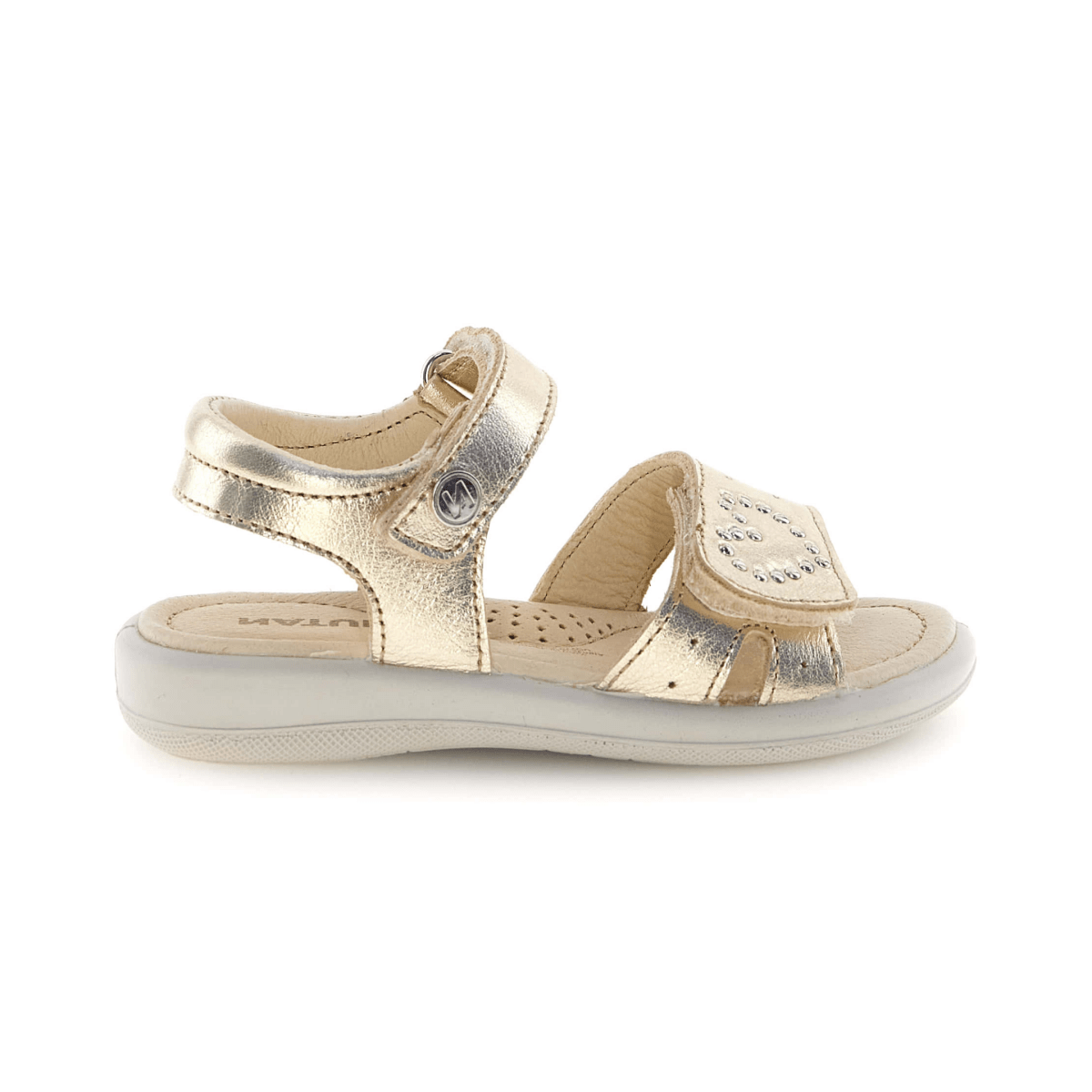 Naturino Girls (Sizes 27 - 32) Saphia Gold/Heart - 1106214 - Tip Top Shoes of New York