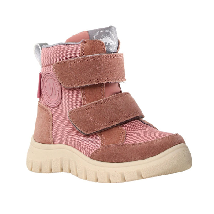 Naturino Girl's (Sizes 27 - 33) Geminae 3 VL Waterproof Rose Suede/Fabric - 1088723 - Tip Top Shoes of New York