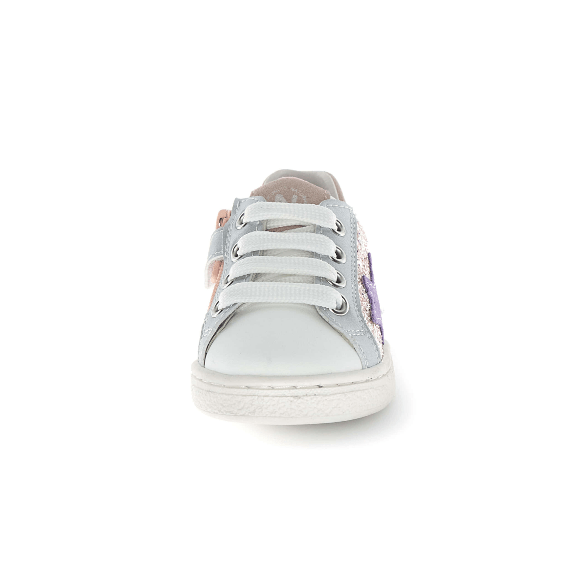 Naturino Girls (Sizes 27-33) Pinn Zip Pink Glitter/Silver/Purple Star - 1112908 - Tip Top Shoes of New York