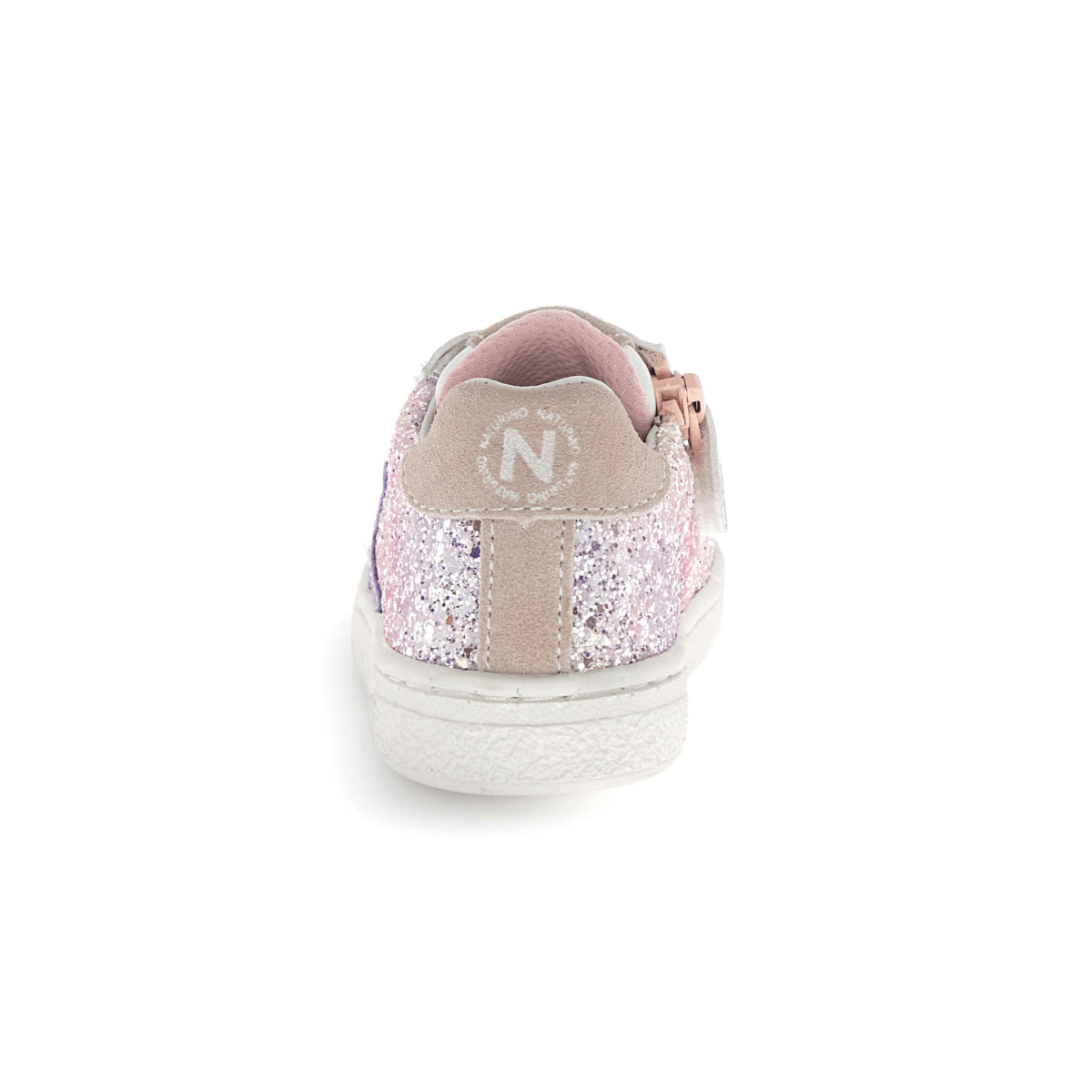 Naturino Girls (Sizes 27-33) Pinn Zip Pink Glitter/Silver/Purple Star - 1112908 - Tip Top Shoes of New York