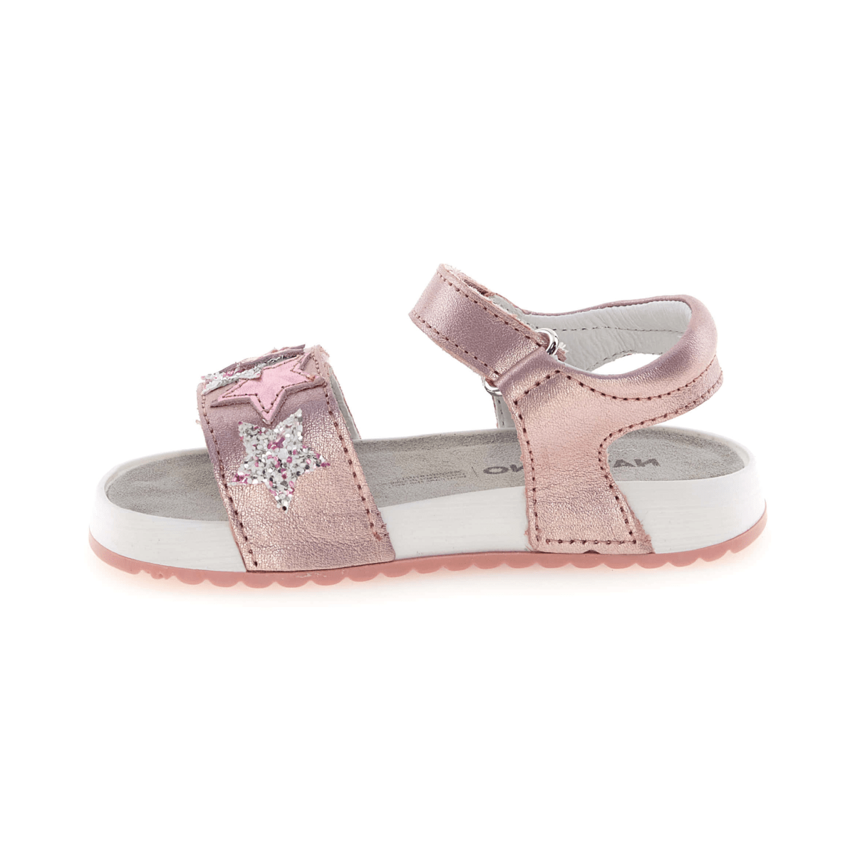Naturino Girls (Sizes 27 - 34) Dendix Rose Gold Metallic/Glitter Stars - 1106232 - Tip Top Shoes of New York