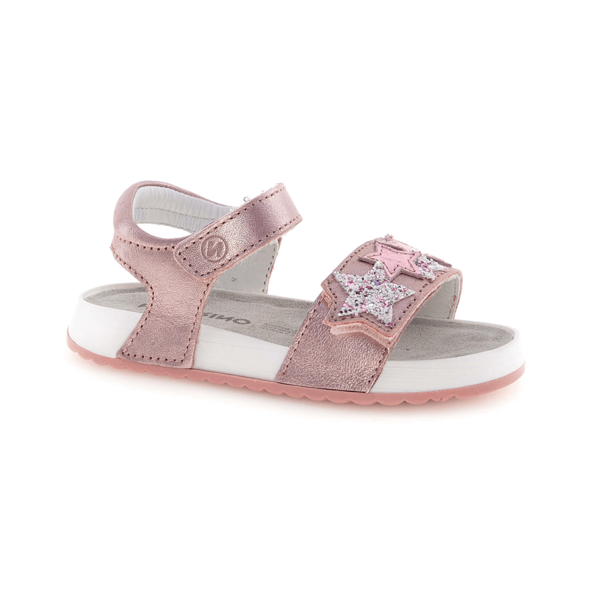 Naturino Girls (Sizes 27 - 34) Dendix Rose Gold Metallic/Glitter Stars - 1106232 - Tip Top Shoes of New York