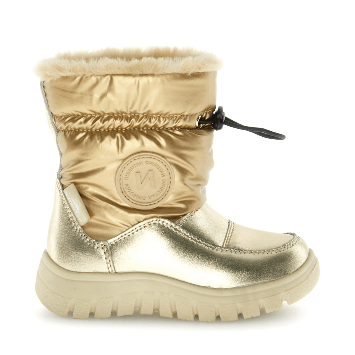 Naturino Girls (Sizes 27-35) Varna Platinum Gold Waterproof - 1112958 - Tip Top Shoes of New York