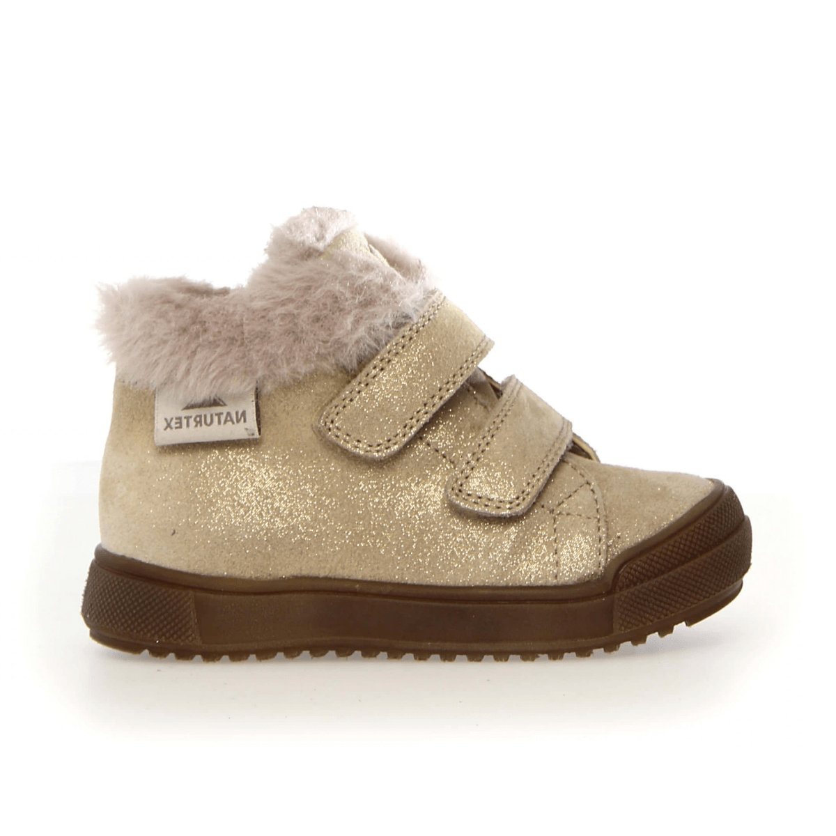 Naturino Girls (Sizes 28-32) Dellen VL Gold Glitter/Fur Lined Waterproof - 1112950 - Tip Top Shoes of New York