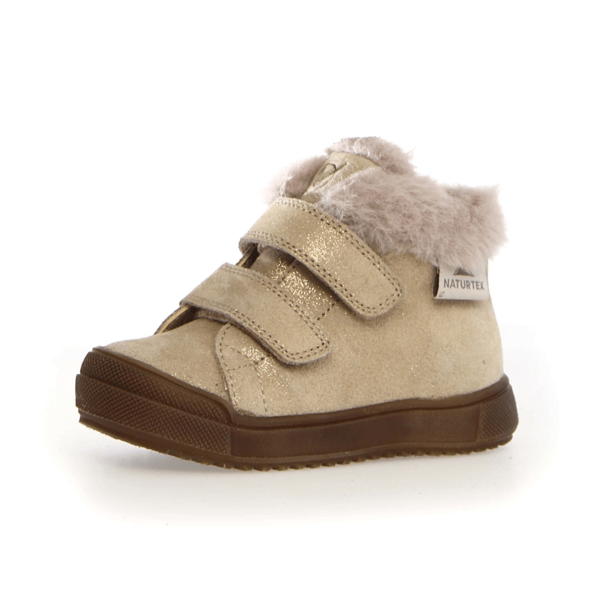 Naturino Girls (Sizes 28-32) Dellen VL Gold Glitter/Fur Lined Waterproof - 1112950 - Tip Top Shoes of New York