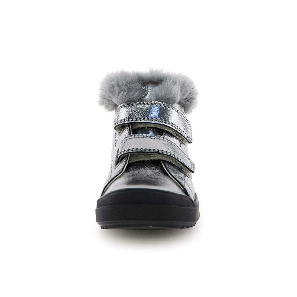 Naturino Girls' (Sizes 28 - 32) Dellen VL Silver Pebbled Leather Waterproof - 1100074 - Tip Top Shoes of New York