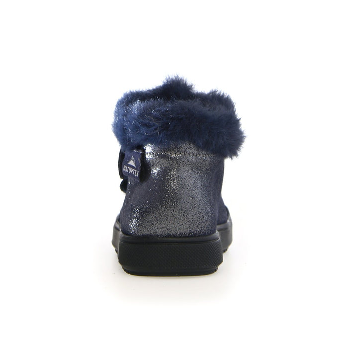 Naturino Girl's (Sizes 28 - 32) Dellen VL Waterproof Glitter/Navy Fur - 1088715 - Tip Top Shoes of New York