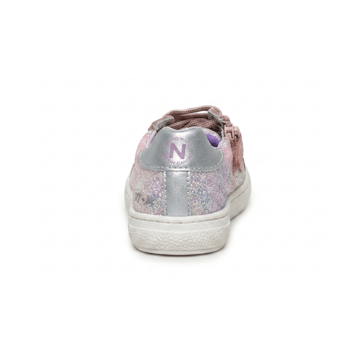 Naturino Girls (Sizes 28-33) Pinn Zip Pink Suede/Multicolor Glitter - 1106341 - Tip Top Shoes of New York