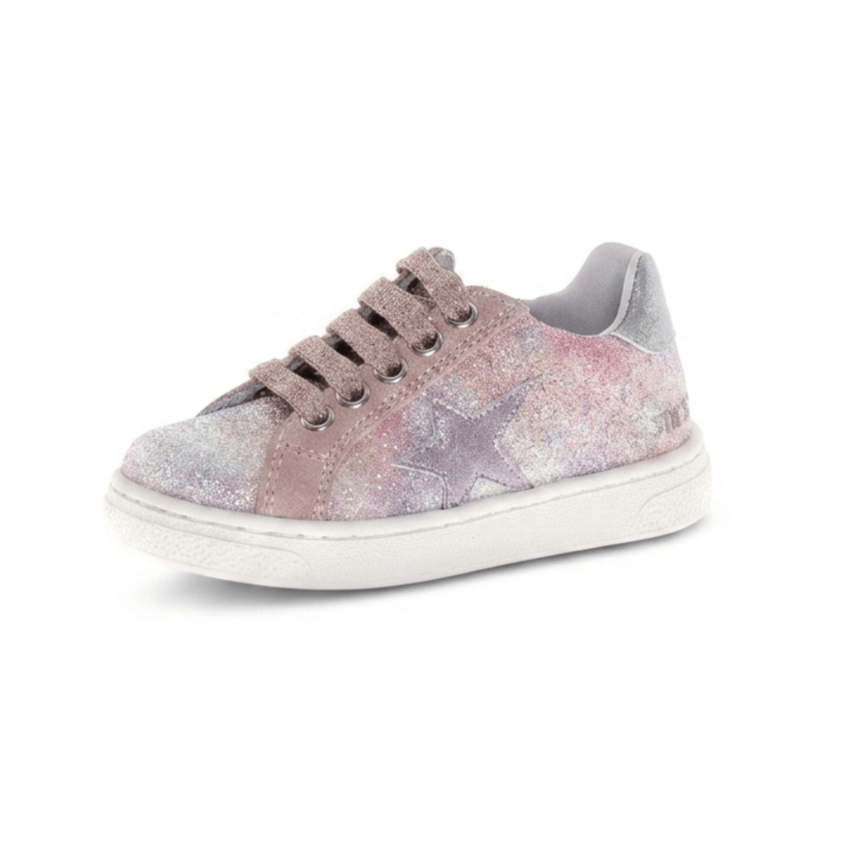 Naturino Girls (Sizes 28-33) Pinn Zip Pink Suede/Multicolor Glitter - 1106341 - Tip Top Shoes of New York