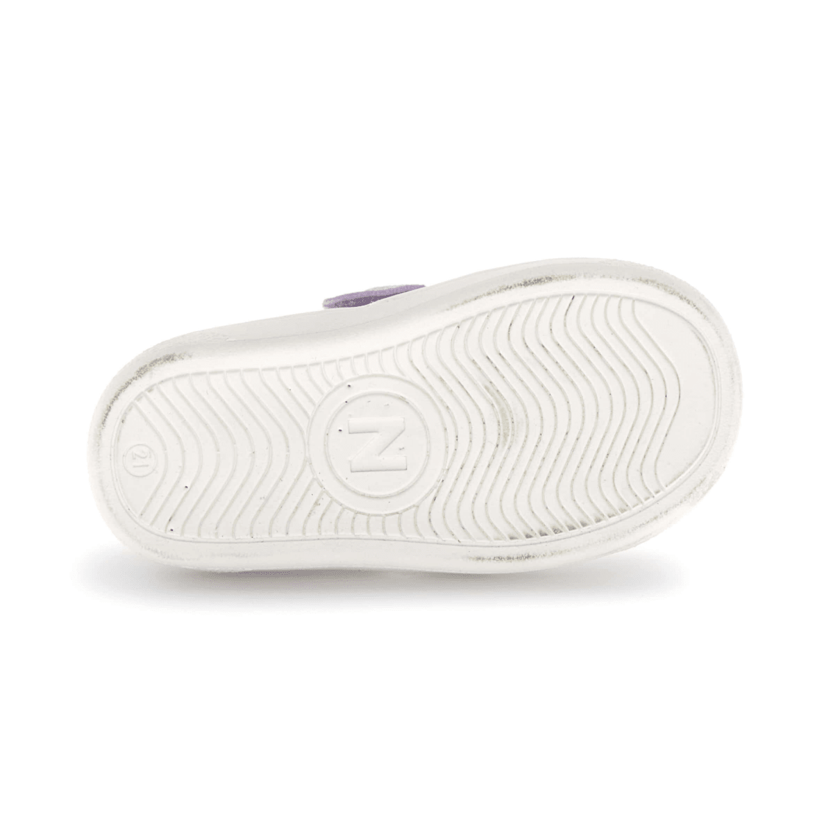 Naturino Girls (Sizes 28 - 34) Pinn Zip White Leather/Purple Suede/Pink Glitter - 1106359 - Tip Top Shoes of New York