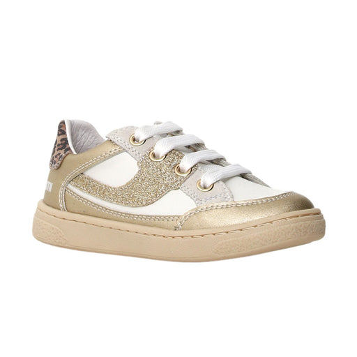 Naturino Girl's (Sizes 29 - 32) Picho White/Gold Sneaker - 1087960 - Tip Top Shoes of New York