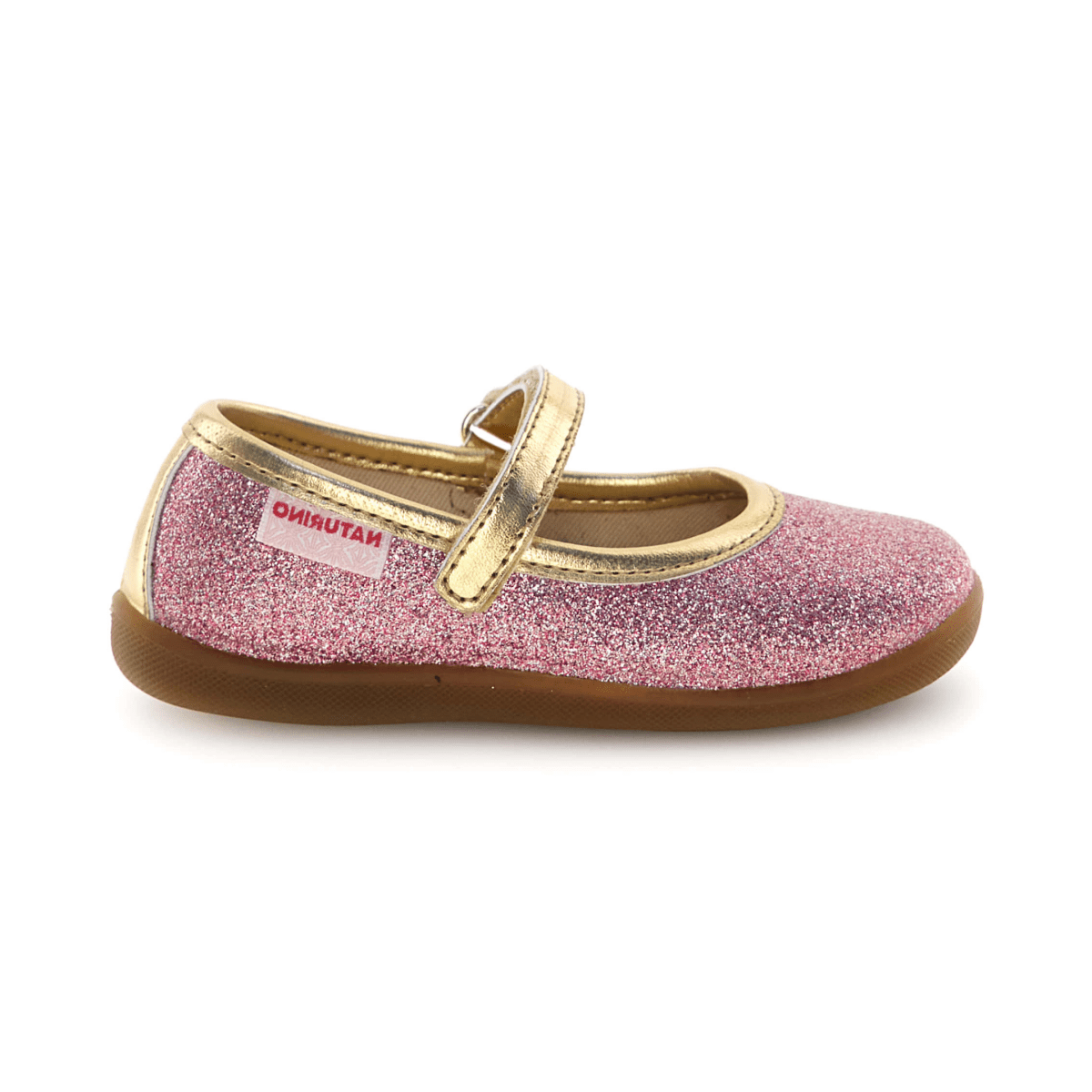 Naturino Girls (Sizes 30 - 32) Pavia Pink Glitter Mary Jane - 1106391 - Tip Top Shoes of New York