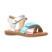 Naturino Girl's (Sizes 30-32) Turquoise/Pink/Silver Sandal - 1082992 - Tip Top Shoes of New York