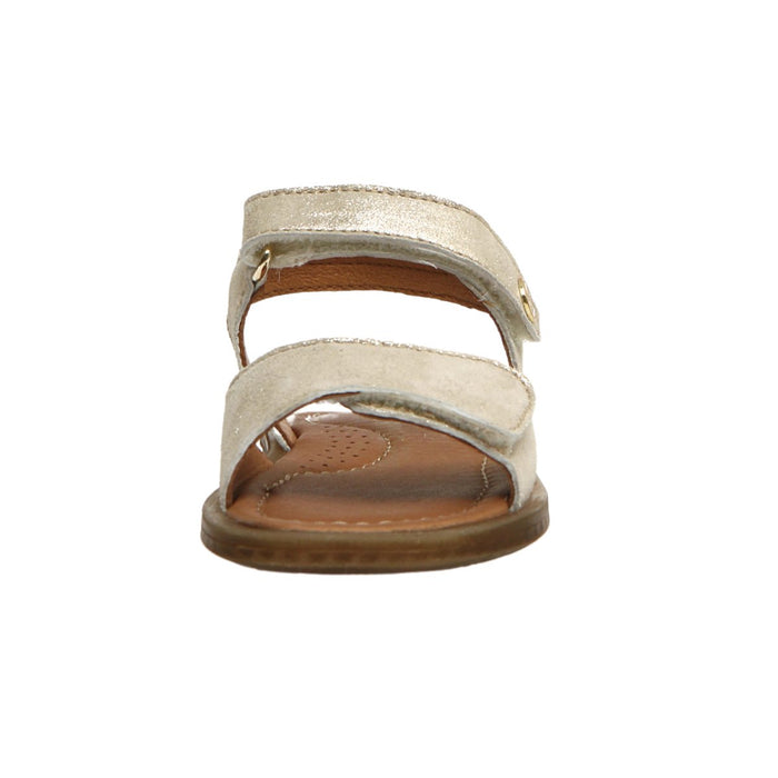 Naturino Girl's (Sizes 33-35) Aryli Platinum Velcro Sandal - 1084714 - Tip Top Shoes of New York