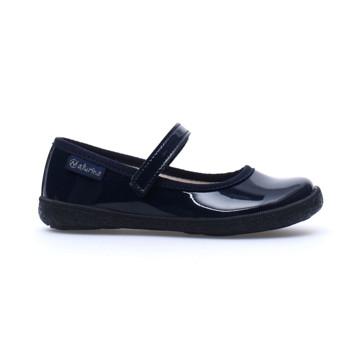 Naturino Girl's (Sizes 33 - 35) Pavia Navy Patent Mary Jane - 1100693 - Tip Top Shoes of New York