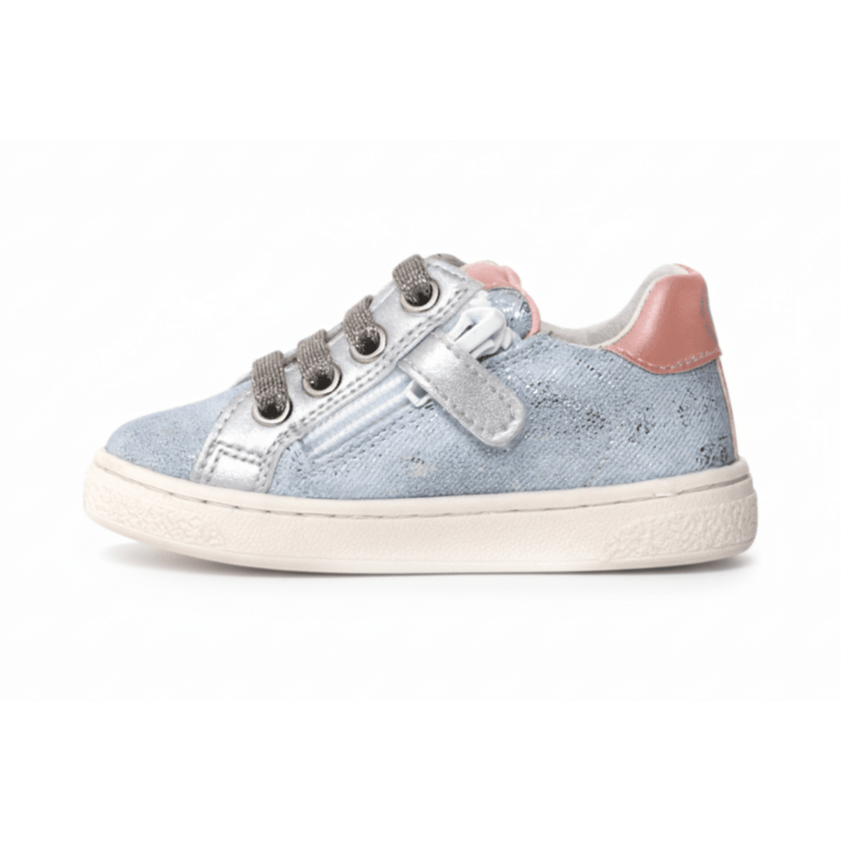 Naturino Girls (Sizes 33 - 35) Pinn Zip Jeans/Pink/Metallic - 1093827 - Tip Top Shoes of New York