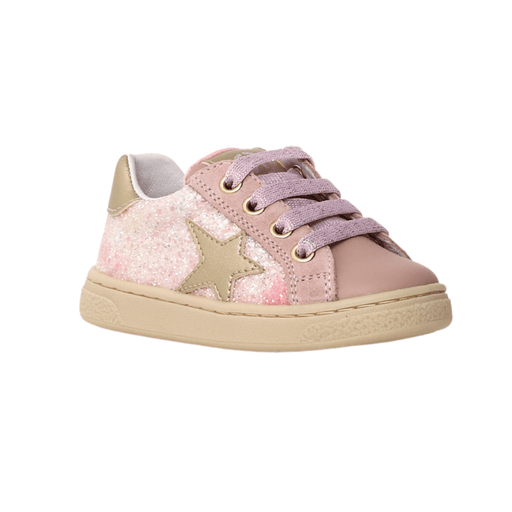 Naturino Girl's (Sizes 33 - 35) Pinn Zip Pink/Gold/Glitter - 1093872 - Tip Top Shoes of New York