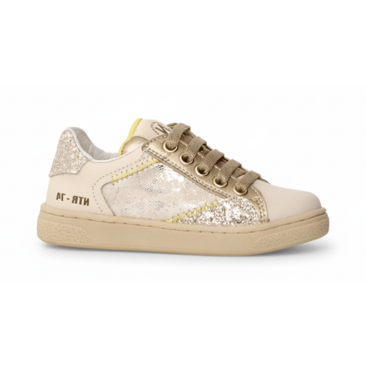 Naturino Girls (Sizes 33 - 35) Quar Zip Milk/Platinum/Glitter - 1093854 - Tip Top Shoes of New York