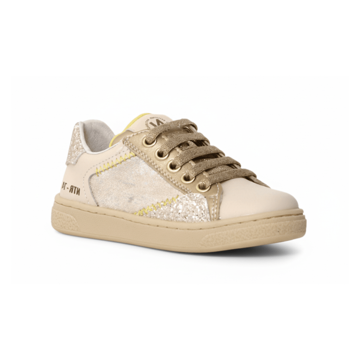 Naturino Girls (Sizes 33 - 35) Quar Zip Milk/Platinum/Glitter - 1093854 - Tip Top Shoes of New York