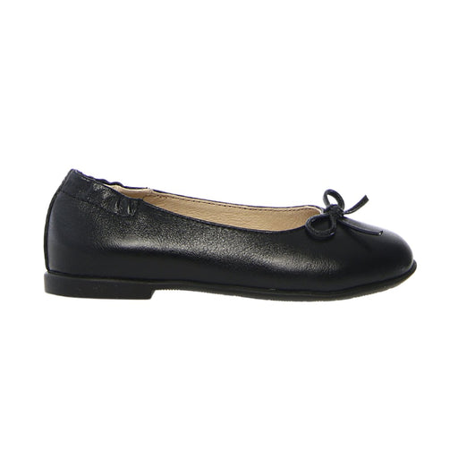 Naturino Girl's (Sizes 33 - 38) Croise Black Leather Ballet - 1087811 - Tip Top Shoes of New York