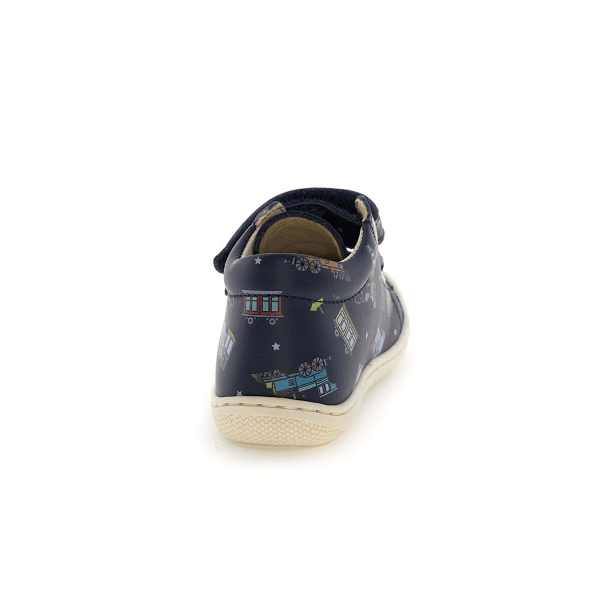 Naturino Toddlers Cocoon VL Navy Train Print Velcro - 1105880 - Tip Top Shoes of New York