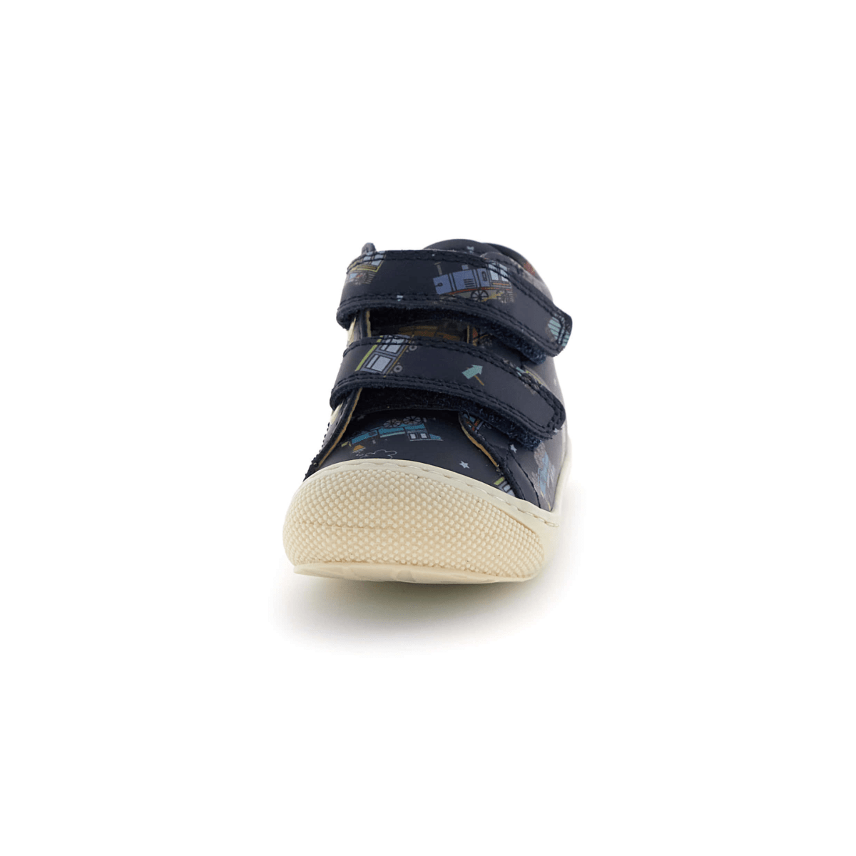 Naturino Toddlers Cocoon VL Navy Train Print Velcro - 1105880 - Tip Top Shoes of New York