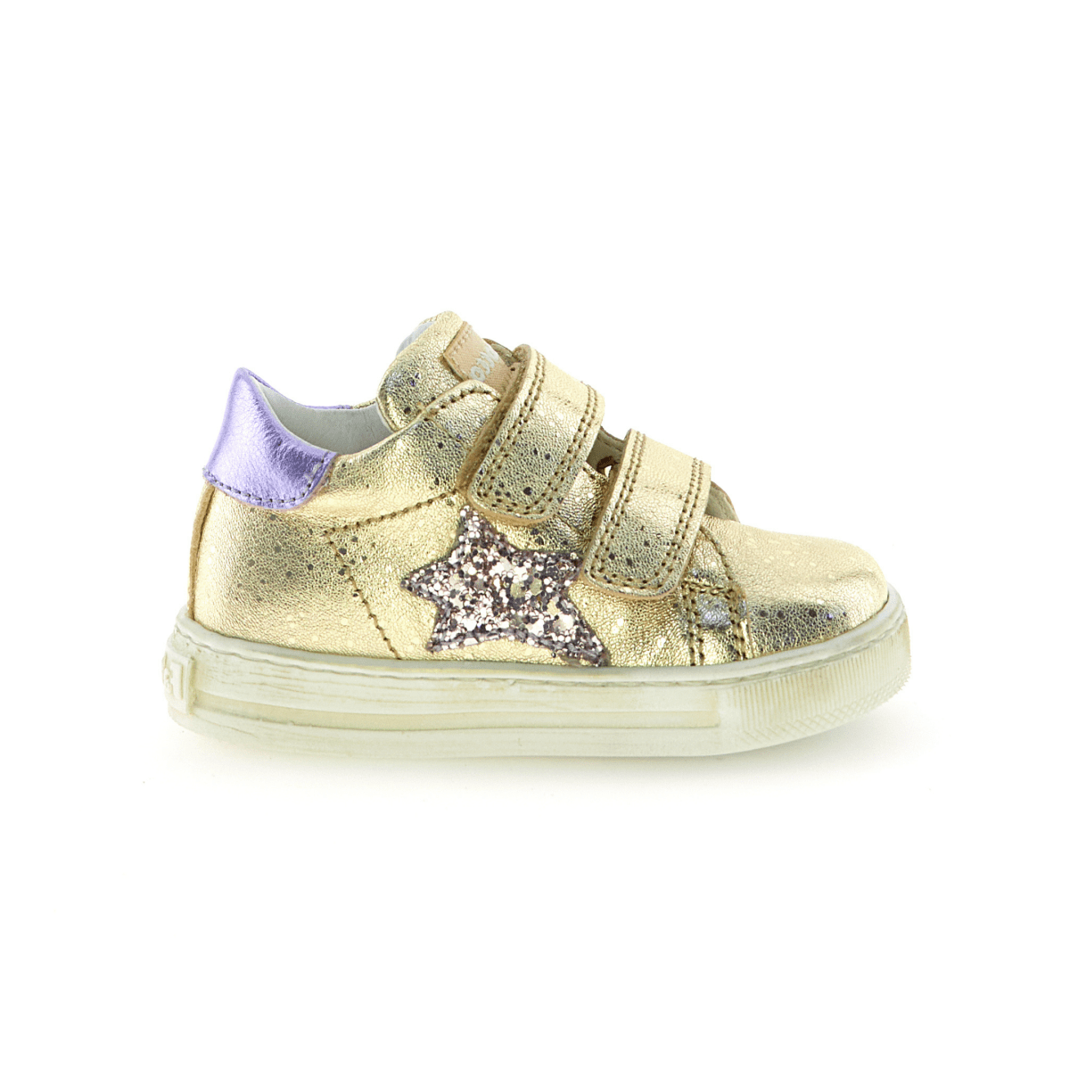 Naturino Toddlers' Falcotto Sasha VL Metallic Gold/Purple Star - 1100536 - Tip Top Shoes of New York