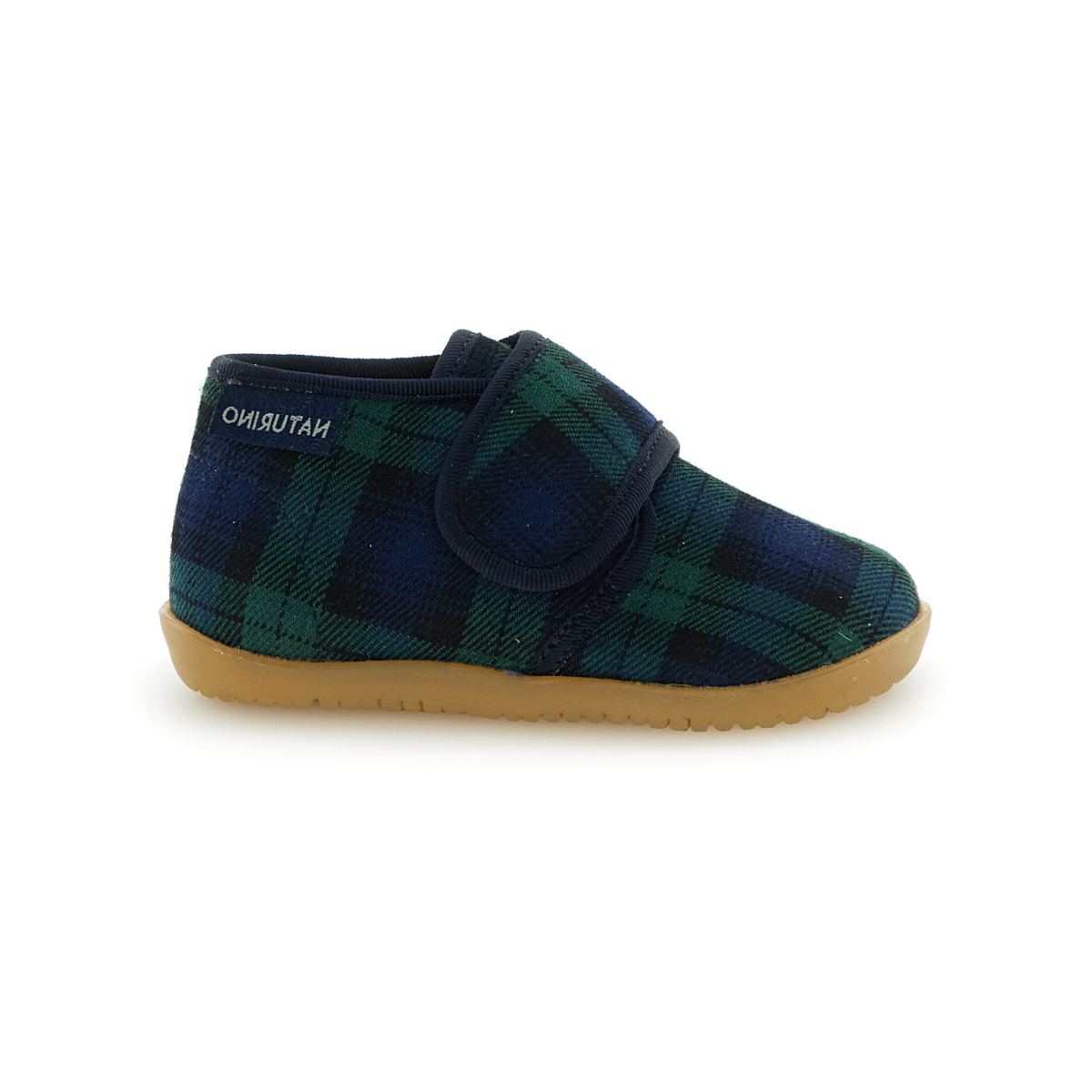 Naturino Toddlers' Home Blackwatch Plaid Blue/Green Fabric Slipper - 1100522 - Tip Top Shoes of New York