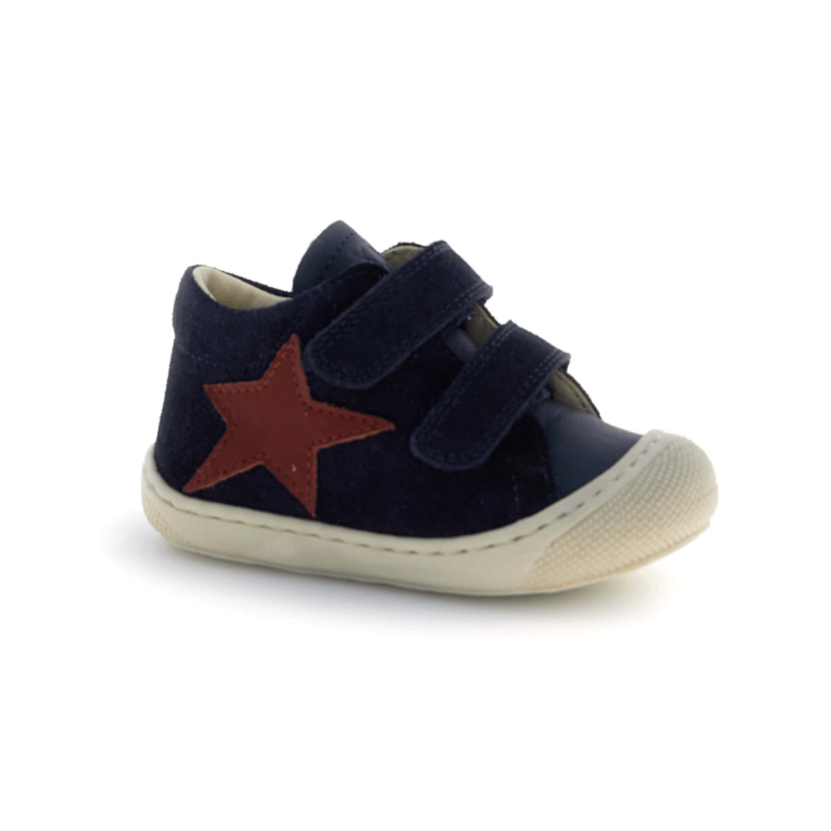 Naturino Toddlers (Sizes 18-24) Kolde VL Navy Suede/Red Star - 1112633 - Tip Top Shoes of New York