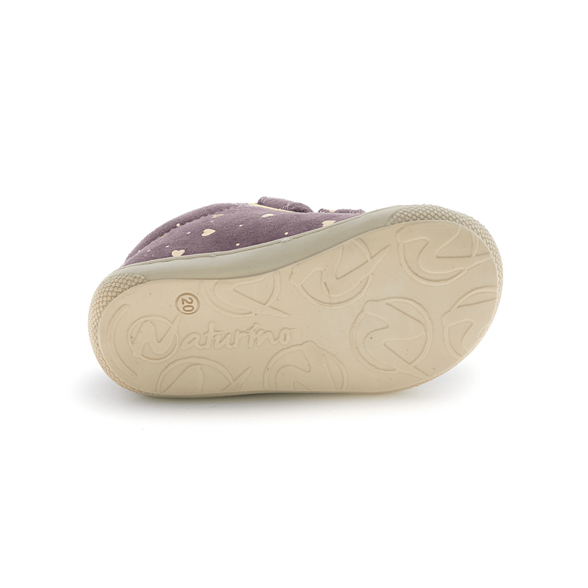 Naturino Toddler's (Sizes 19 - 22) Cocoon VL Gold Hearts/Magnolia Suede - 1099838 - Tip Top Shoes of New York