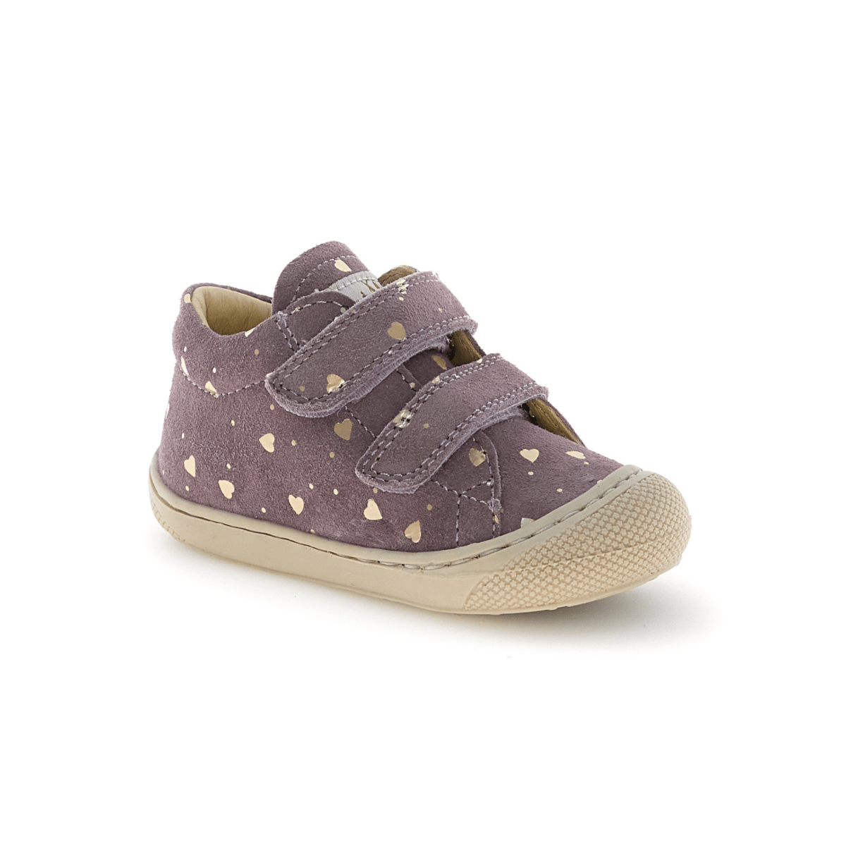 Naturino Toddler's (Sizes 19 - 22) Cocoon VL Gold Hearts/Magnolia Suede - 1099838 - Tip Top Shoes of New York