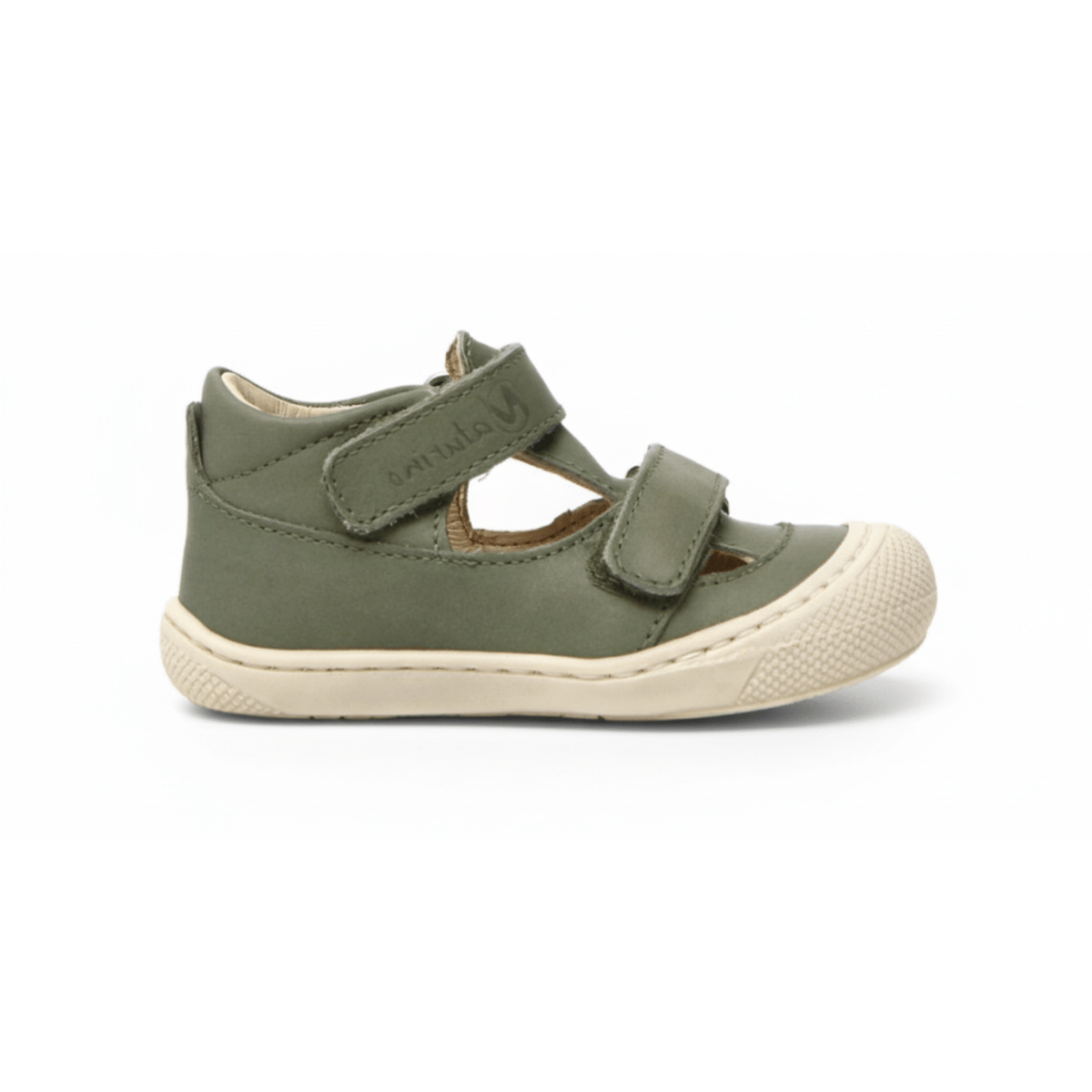 Naturino Toddlers (Sizes 19 - 22) Puffy Sage Leather Open T - Strap - 1082296 - Tip Top Shoes of New York