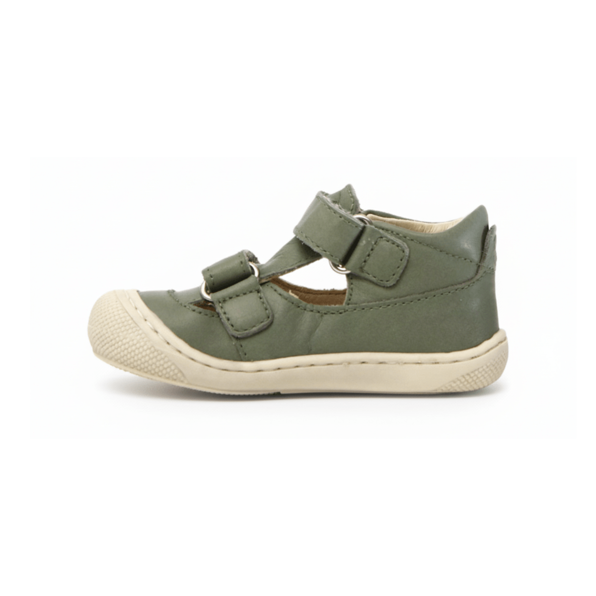 Naturino Toddlers (Sizes 19 - 22) Puffy Sage Leather Open T - Strap - 1082296 - Tip Top Shoes of New York