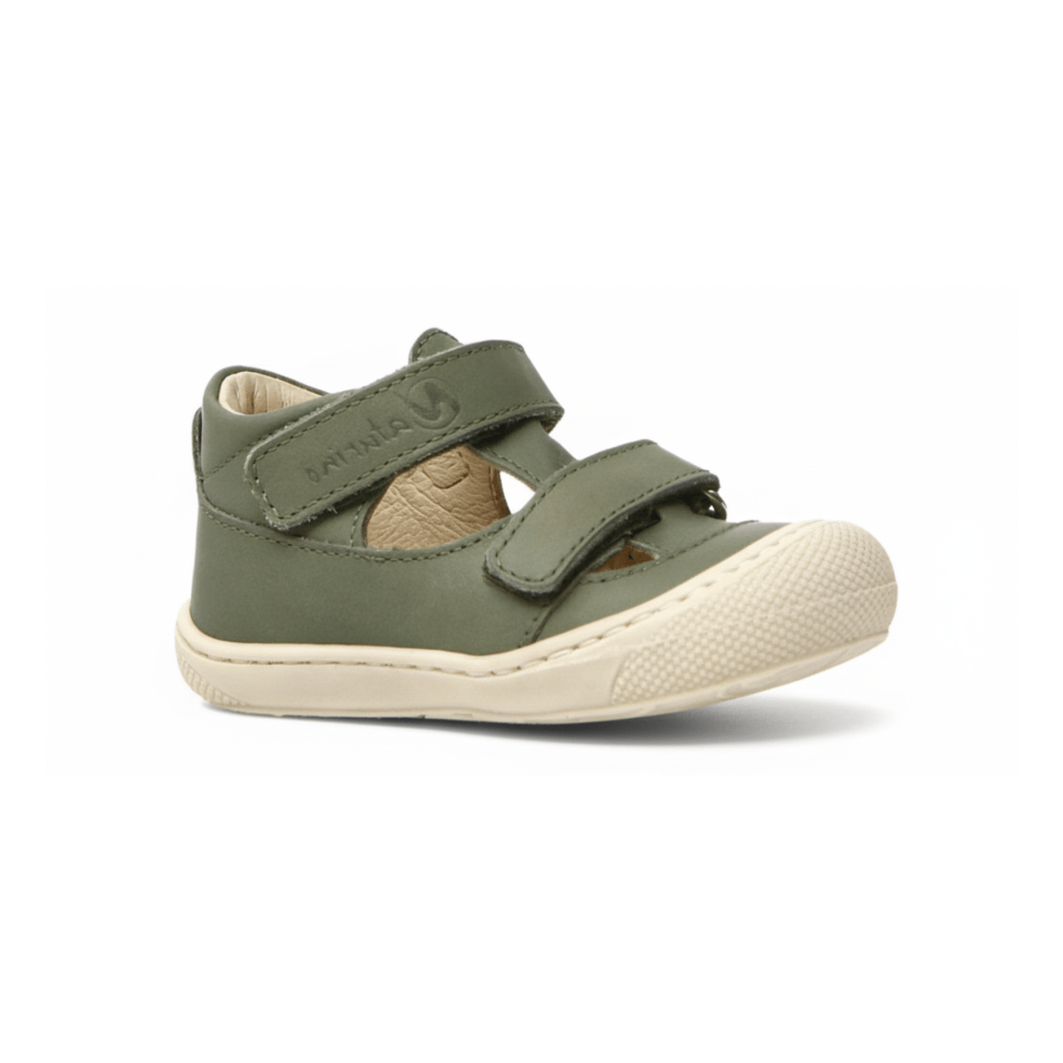Naturino Toddlers (Sizes 19 - 22) Puffy Sage Leather Open T - Strap - 1082296 - Tip Top Shoes of New York