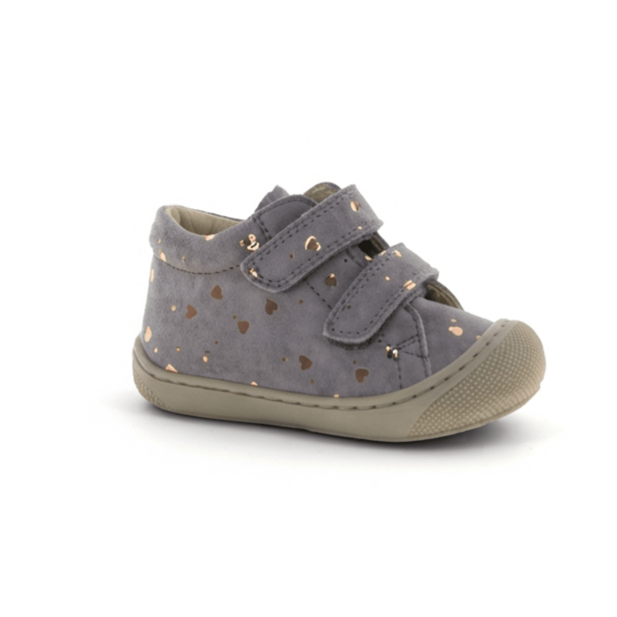 Naturino Toddlers (Sizes 19-23) Cocoon VL Grey/Gold Love Suede - 1112564 - Tip Top Shoes of New York