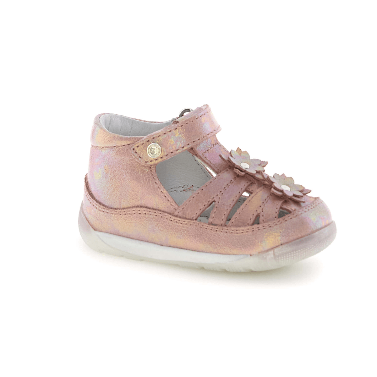 Naturino Toddlers (Sizes 19 - 23) Fersie Iridescent Pink Flower Fisherman - 1105925 - Tip Top Shoes of New York