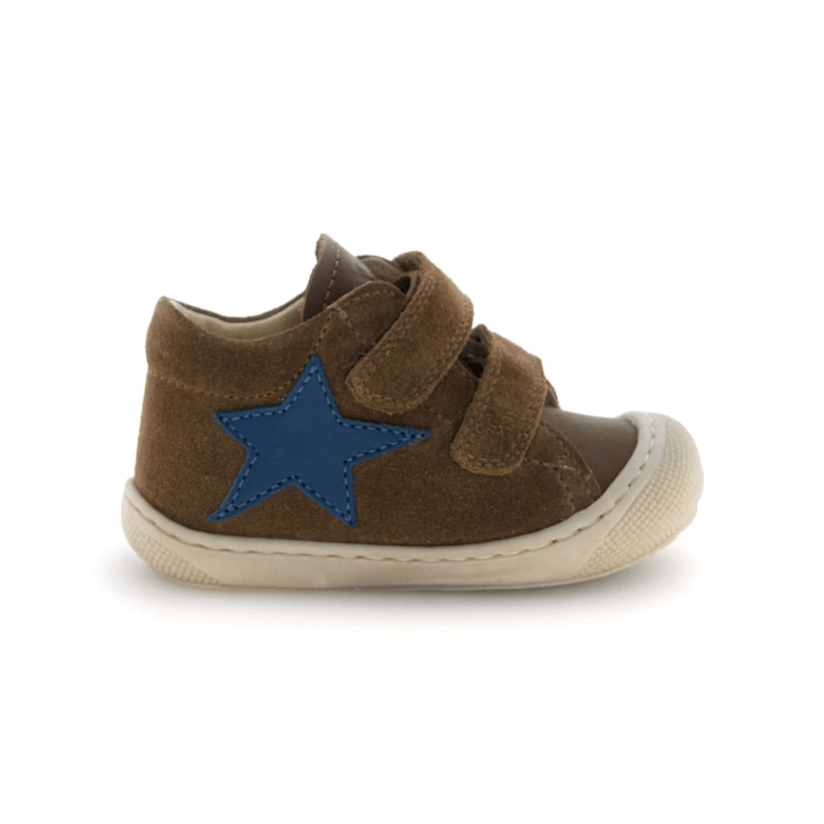 Naturino Toddlers (Sizes 19-23) Kolde VL Brown Suede/Blue Star - 1112620 - Tip Top Shoes of New York