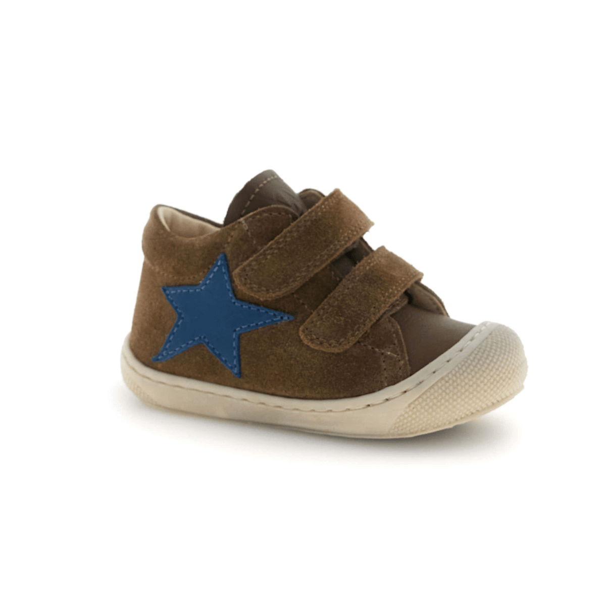 Naturino Toddlers (Sizes 19-23) Kolde VL Brown Suede/Blue Star - 1112620 - Tip Top Shoes of New York