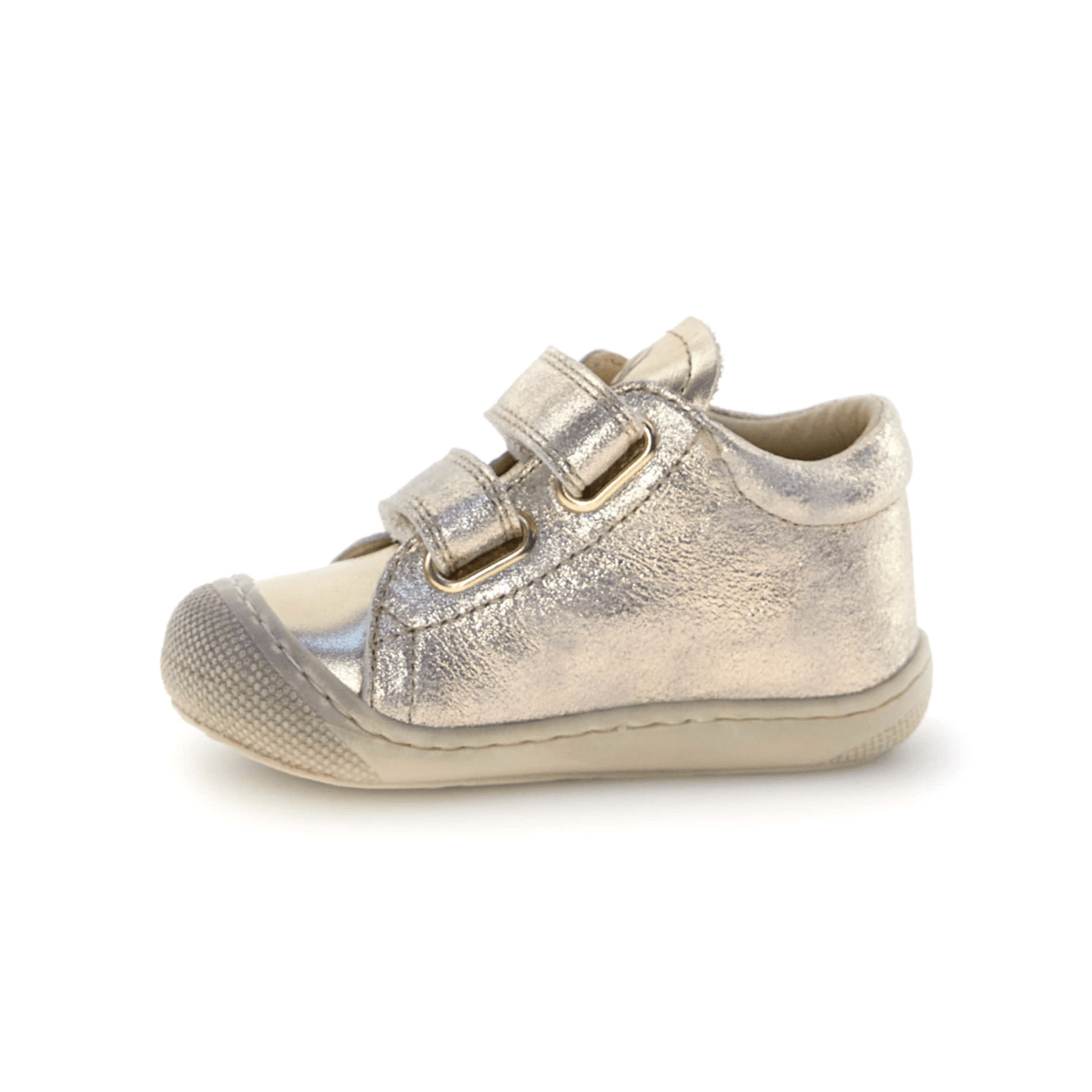 Naturino Toddlers (Sizes 19-23) Kolde VL Platinum Leather/Gold Glitter Star - 1112582 - Tip Top Shoes of New York
