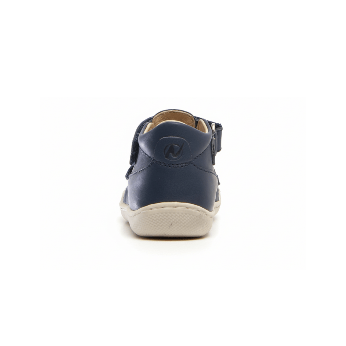 Naturino Toddlers (Sizes 19 - 23) Puffy Navy Leather Open T - Strap - 1082287 - Tip Top Shoes of New York